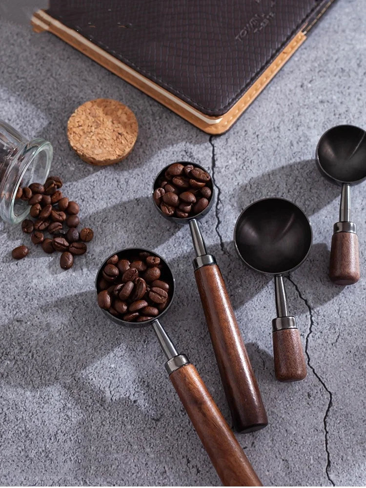 Walnut Wooden Measuring Spoon Set for Kitchen Use - Smarsty