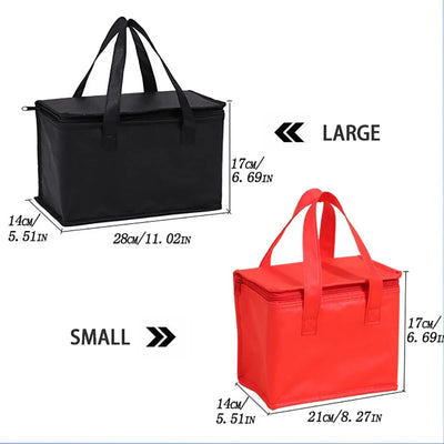 Portable Lunch Cooler Bag Folding Insulation Picnic Ice Pack Food Thermal Bag Drink Carrier Insulated Bags Food Delivery Bag
