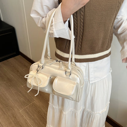 Korean Edition Underarm Bow Bag Women Versatile Shoulder Bag - Smarsty