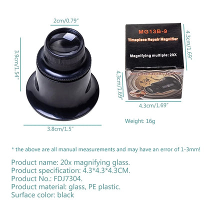 Jewelers Eye Loupe Magnifier Set for Precision Viewing - Smarsty
