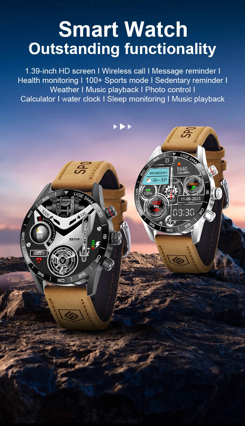 Rugged Military GPS Smart Watch for Men - Smarsty