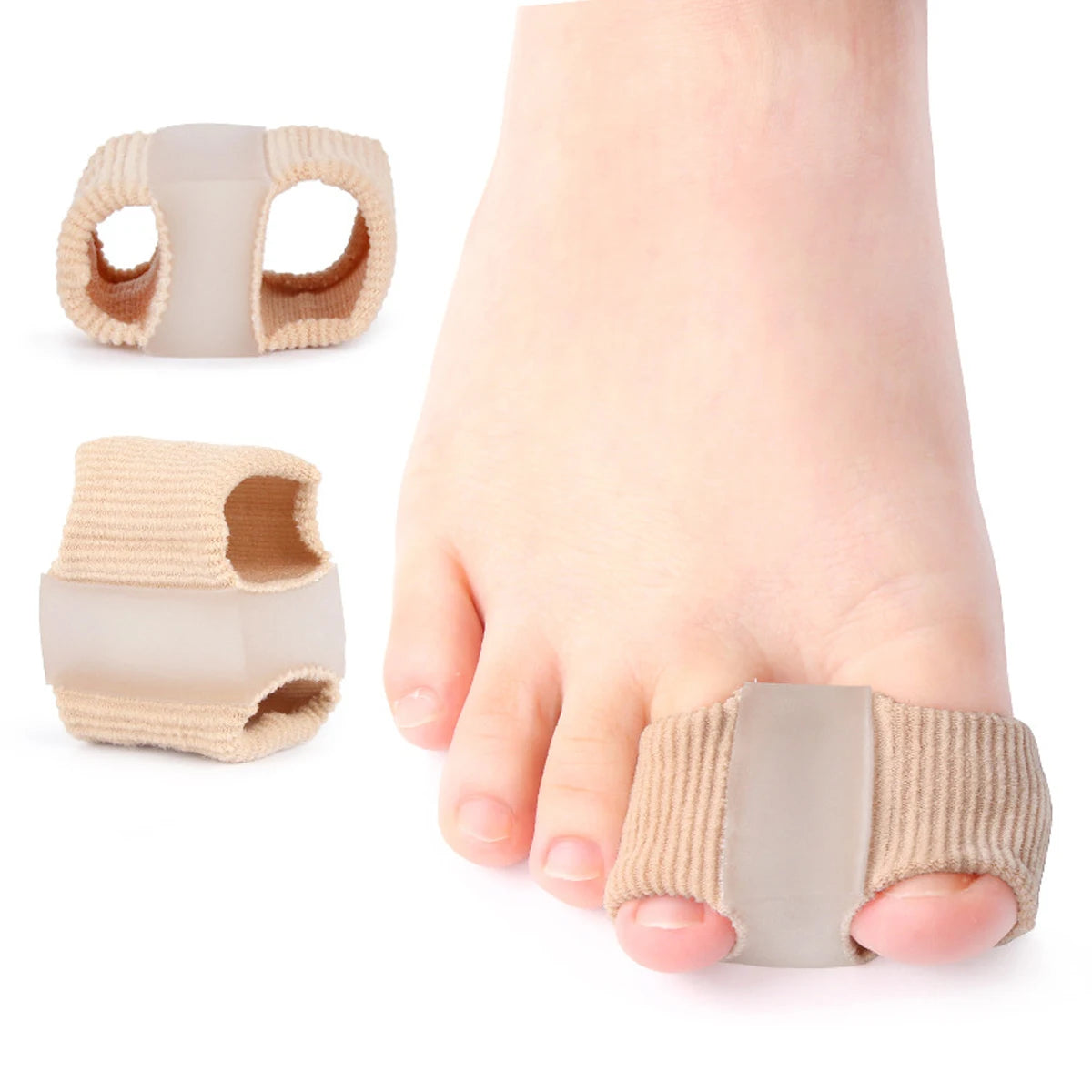 Double Hole Bunion Corrector Silicone Toe Separator - Smarsty