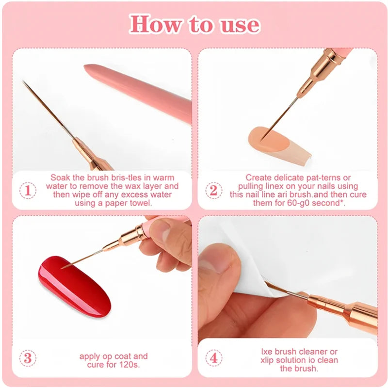 Professional Nail Art Liner Brush Set for Precision Painting - Smarsty