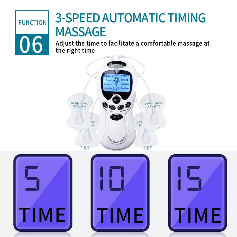 Electric Dual Output TENS Massage Machine for Full Body Relief - Smarsty