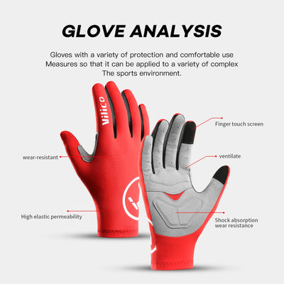 Summer Men Gloves Ice Silk Non-slip Sun Driving Glove Fishing Gloves Breathable Cycling Hiking Glove Full Finger Gloves by Smarsty