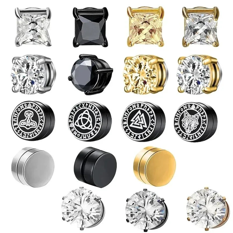 Crystal Strong Magnetic Clip Earrings Non Piercing - Smarsty