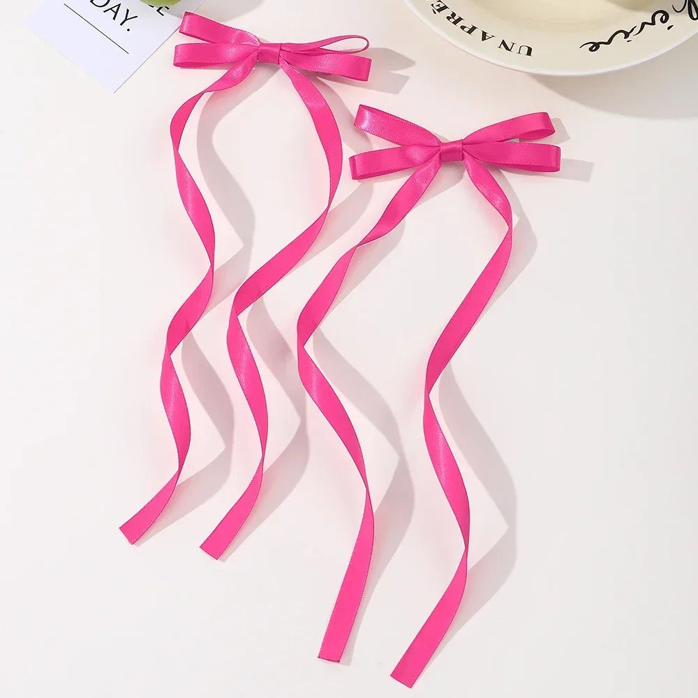 Fabric Hair Bow Clips Set for Women and Girls - Smarsty