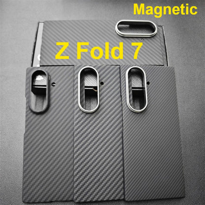 Aramid Magnetic Case For Z Fold 7 Carbon Fiber MagSafe - Smarsty