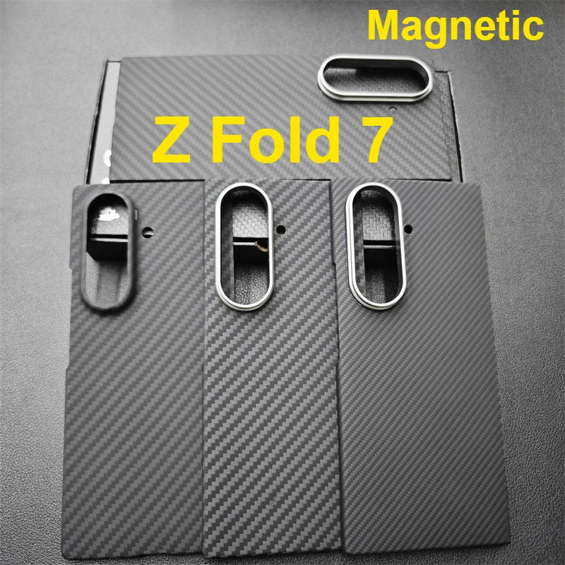 Aramid Magnetic Case For Z Fold 7 Carbon Fiber MagSafe - Smarsty