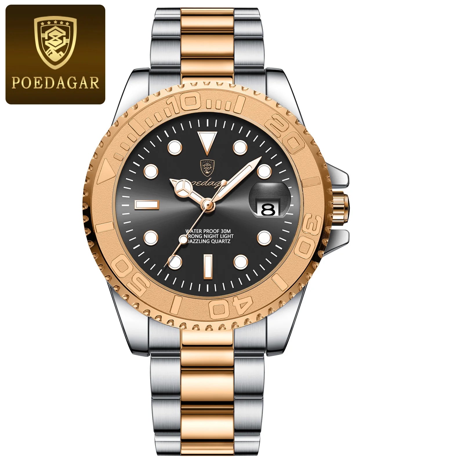 Luxury Waterproof Men's Quartz Watch with Luminous Features - Smarsty