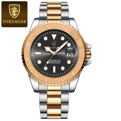 Luxury Waterproof Men's Quartz Watch with Luminous Features - Smarsty