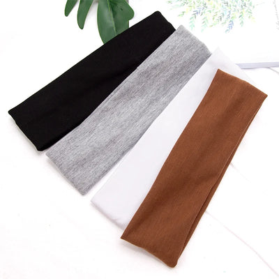 Cotton Stretch Headband For Women Men Comfortable Workout - Smarsty