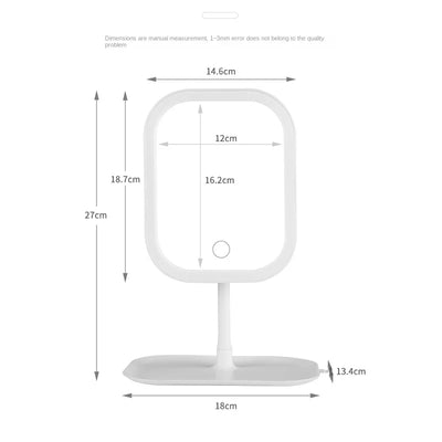 Niche Modern LED Makeup Mirror with Three Color Light - Smarsty