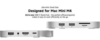 Mac Mini Docking Hub With M.2 SSD Enclosure 4K HDMI