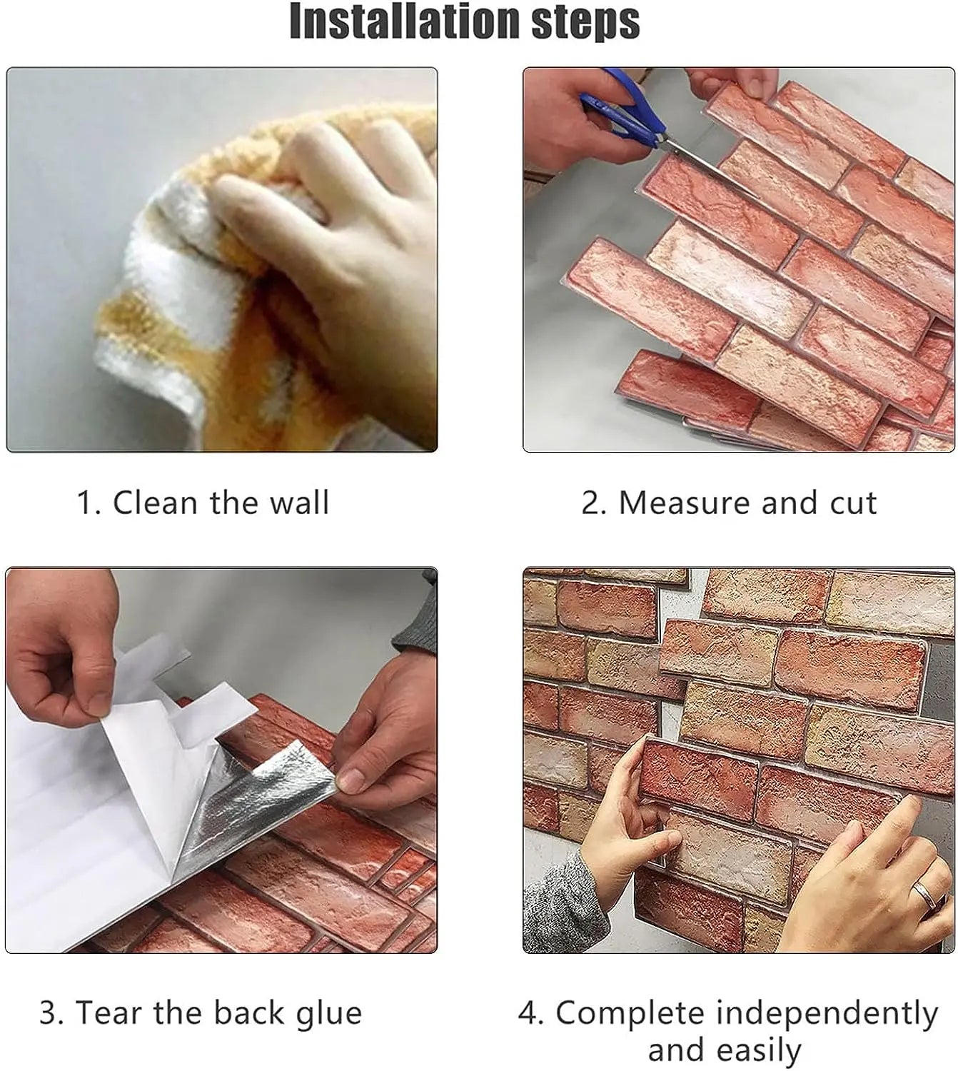 Self Adhesive Waterproof 3D Wall Panels for Easy Home Makeover - Smarsty
