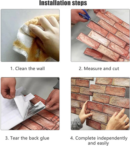 Self Adhesive Waterproof 3D Wall Panels for Easy Home Makeover - Smarsty
