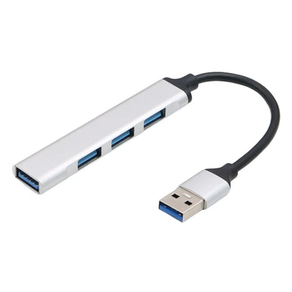 4-In-1 USB 3.0 Hub Adapter 5Gbps USB Splitter USB C To USB Hub Multiple USB 3.0 Hub USB Port Expander for Laptop and PC