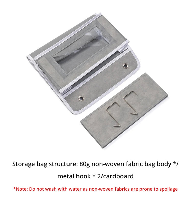 1pc Four-layer Storage Bag Door Hanging Fabric Organizer Bag For Sundries Items Underwear Socks