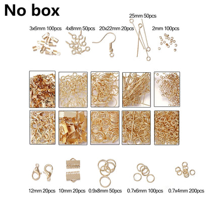 Alloy Jewelry Findings Set with Clasps and Hooks - Smarsty