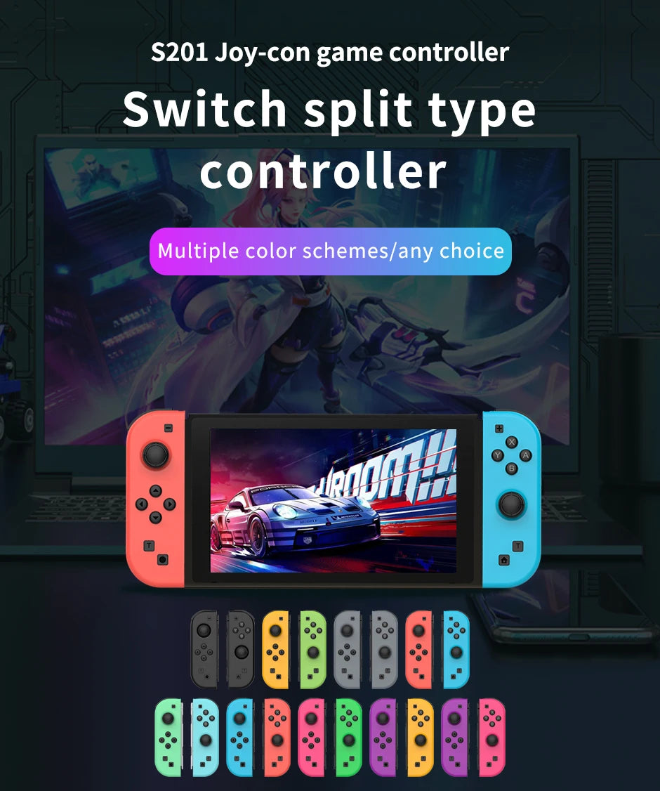 Wireless Joycon Controller for Nintendo Switch with Turbo Function - Smarsty