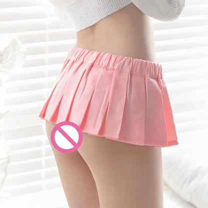Ultrashort Jk Skirts Plaid Cosplay Costume Skirt Japanese Style Summer Schoolgirl Pleated Skirts Vintage Sexy Clubwear Skirt - Smarsty
