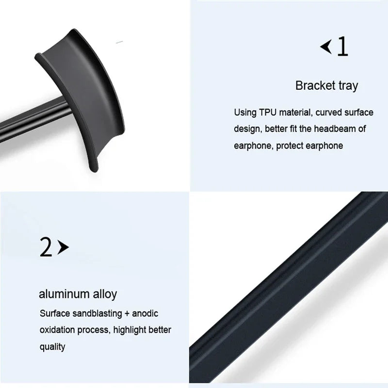 Detachable Headphone Holder for Safe Storage and Display - Smarsty