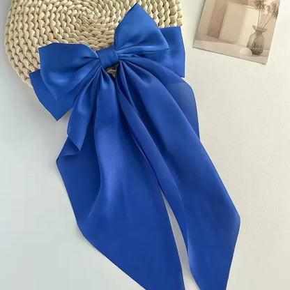 Extra Large Satin Bow Hairpin for Women - Smarsty