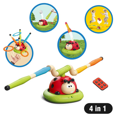 Upgrade Ladybug sporting toys Baseball 2/3/4/5-In-1 Sports Skipping Rope Machine Ferrule Jumping Toy Children Outdoor Play Games - Smarsty