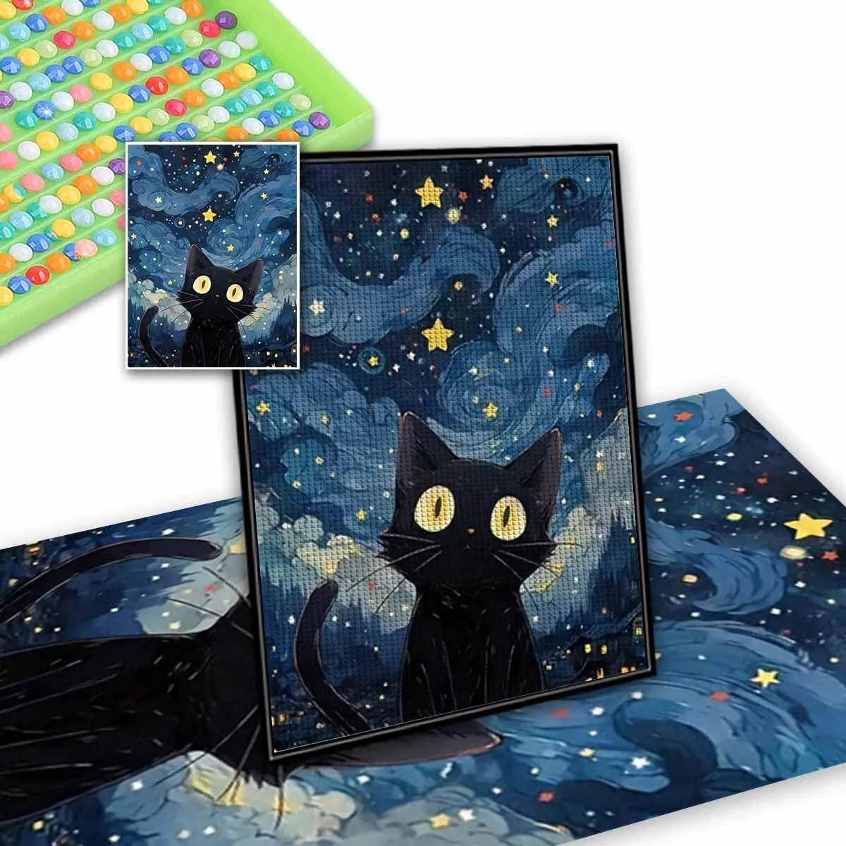 5D DIY Diamond Painting Star Cat Animal Art - Smarsty