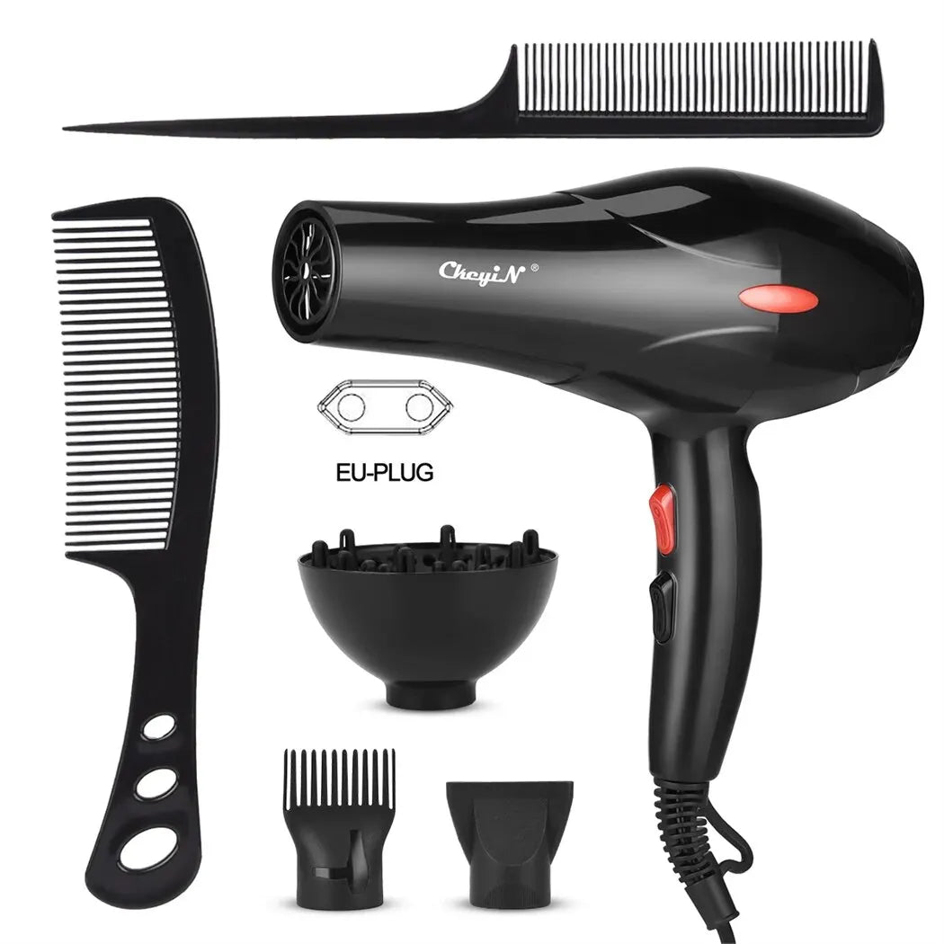 CkeyiN 1600W Hair Dryer with Negative Ion Technology - Smarsty