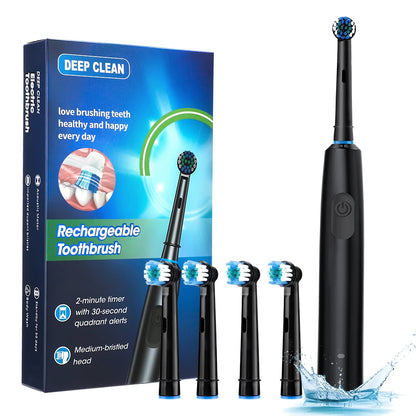 Waterproof Electric Toothbrush with 5 Cleaning Modes - Smarsty