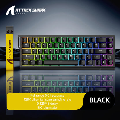 Wired Mechanical Gaming Keyboard With Rapid Trigger 8000Hz