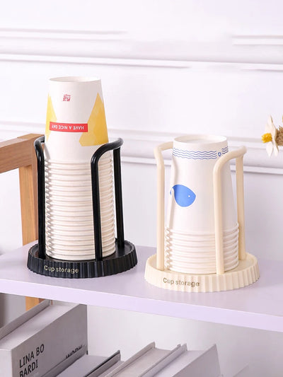 Household Disposable Paper Cup Holder, Desktop Paper Cup Storage Rack, Suitable For Living Room, Dining Room And Other Cup Taker by Smarsty
