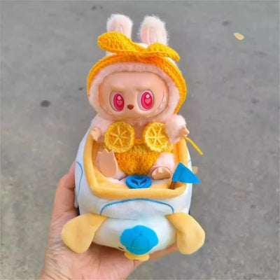 (Shoes Only)17cm Labubu Accessories Shoes Dolls Can Wear Shark Slippers Fun and Stylish Casual Shoes for Playtime by Smarsty