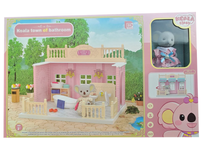 Girls kids Toys Miniature Dollhouse Furniture Shopping PlaySet DIY Family Games Supermarket Flower Store Pretend Toys by Smarsty