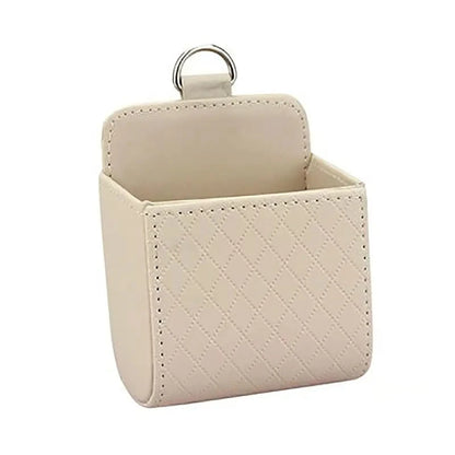 Vent Mount Car Phone Holder With PU Leather Storage Box - Smarsty