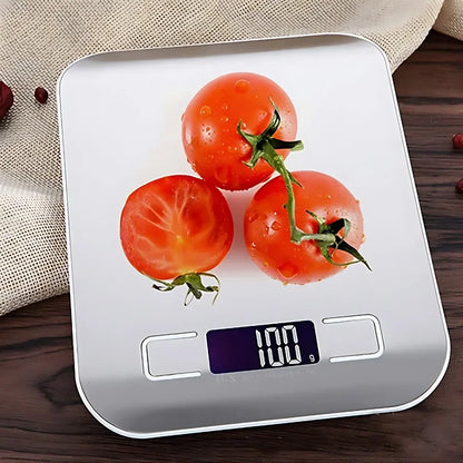 5kg/1g Digital Kitchen Scale LED Stainless Steel High-precision Electronic Scales Home Jewelry Food Weighing Baking Tools