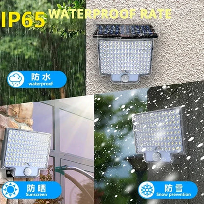 Solar Powered LED Wall Lights with Human Body Sensor - Smarsty