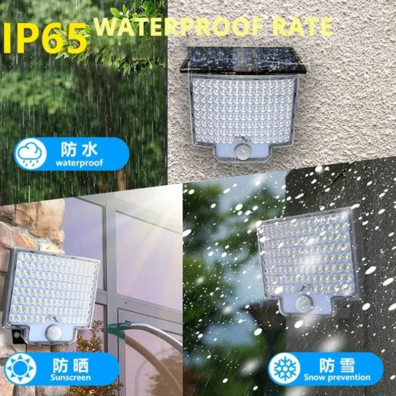 Solar Powered LED Wall Lights with Human Body Sensor - Smarsty