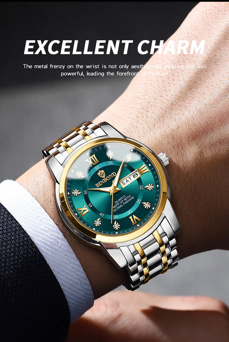 Luxury Waterproof Diver Watch for Men 30ATM - Smarsty