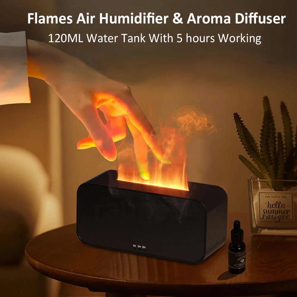 Mini Flame Aroma Diffuser With LED Light - Smarsty
