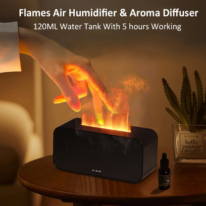 Mini Flame Aroma Diffuser With LED Light - Smarsty