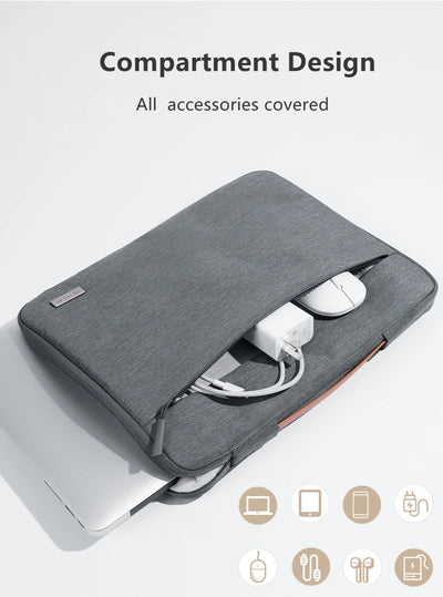Shockproof Multi Pocket Laptop Sleeve For MacBook Pro - Smarsty