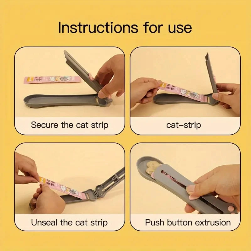 Cat Treat Dispenser Spoon for Easy Feeding - Smarsty