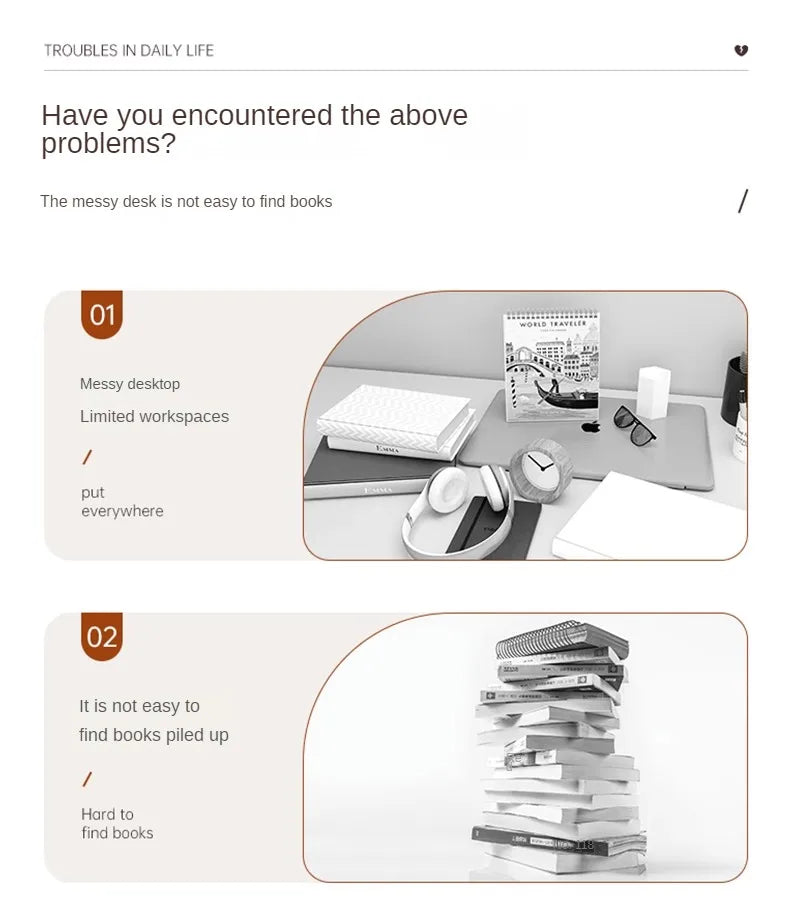 30/40/50cm Monitor Raised Shelf Office Laptop Bracket Desktop Computer Stand Desktop Rack Home Storage Holders Organizer by Smarsty