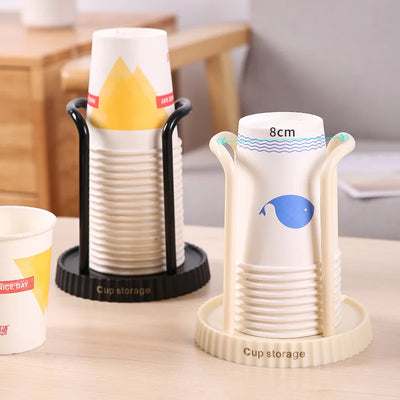Household Disposable Paper Cup Holder, Desktop Paper Cup Storage Rack, Suitable For Living Room, Dining Room And Other Cup Taker by Smarsty