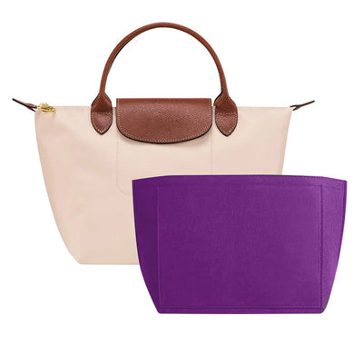 Felt Insert Bag Fits For Longchamp Handbag Liner Bag Felt Cloth Makeup Bag Support Travel Portable Insert Purse Organizer - Smarsty