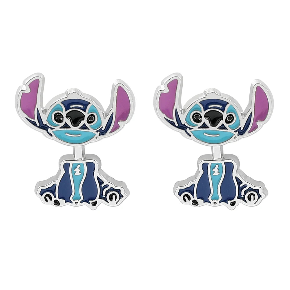 Cute Disney Stitch Flower Stud Earrings for Women and Girls - Smarsty