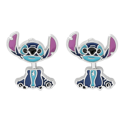Cute Disney Stitch Flower Stud Earrings for Women and Girls - Smarsty
