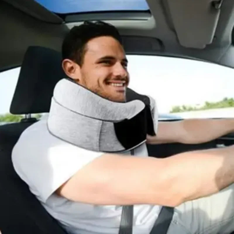 Memory Foam Travel Neck Pillow U-Shape Design for Ultimate Comfort - Smarsty